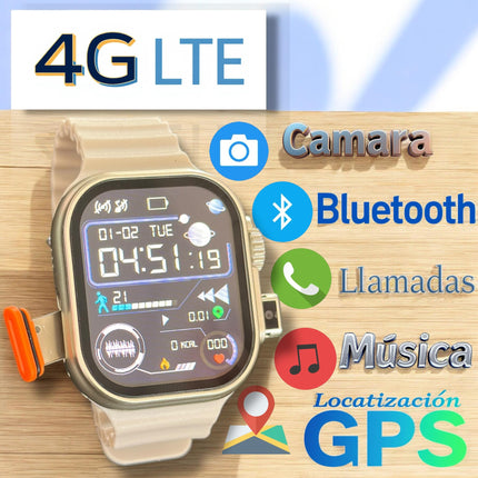 Smarth Watch 4G Con Bluetooth y espacio para SIM