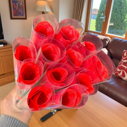 12 Rosas Individuales "San Valentin" $5.25 c/u