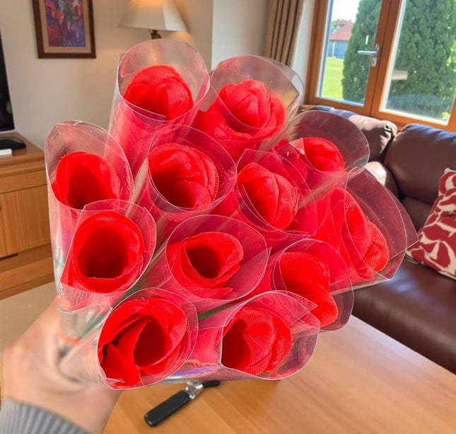 12 Rosas Individuales "San Valentin" $5.25 c/u