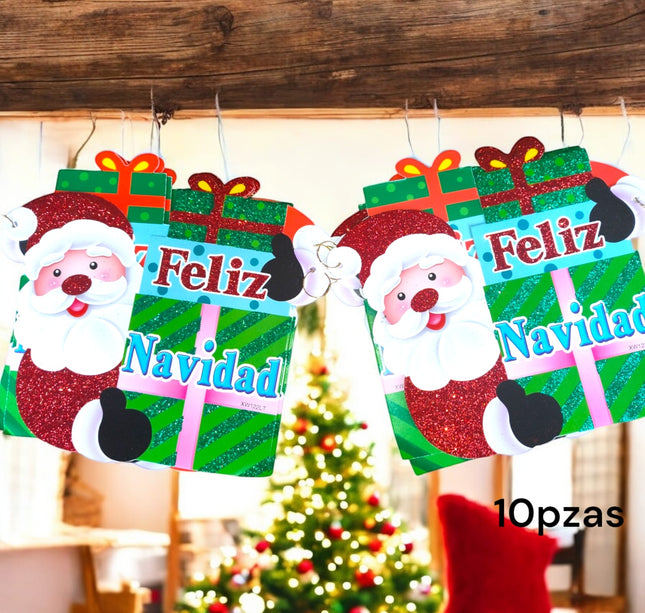 6 Guirnalda Decoración 1.8 M Navideña Santa Claus (tira) $27 c/u