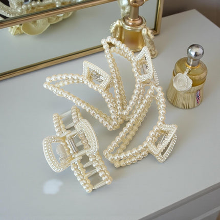 12 Pinzas Perlas Hermosas para Cabello $10.5 c/u