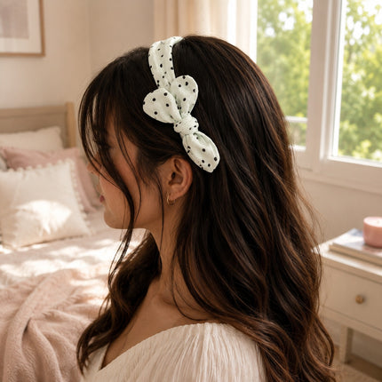 12 Diademas Puntos con Moño Colores $13.5 c/u