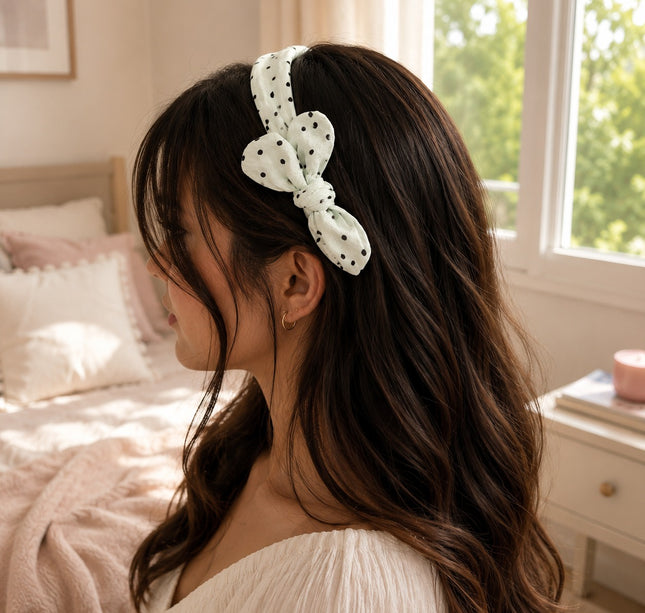 12 Diademas Puntos con Moño Colores $13.5 c/u