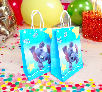 12 Bolsas para regalo Stich $5.99 c/u