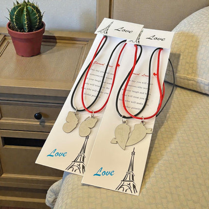 12 Collares Parejas Rojo/Negro Dobles $10.83 c/u