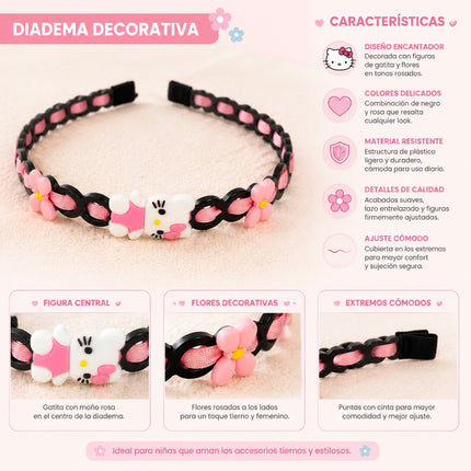 Exclusivo Tienda en linea 💥💎12 Diademas tipo Trenza Sanrio Hermosas $10 c/u