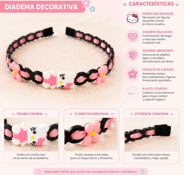 Exclusivo Tienda en linea 💥💎12 Diademas tipo Trenza Sanrio Hermosas $10 c/u