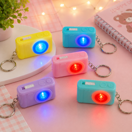 48 Llaveros Camara con Luz Led Colores $3.9 c/u