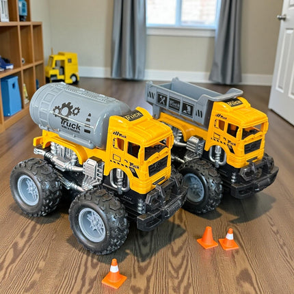 3 Carritos Friccion de Construccion de Juguete $43 c/u