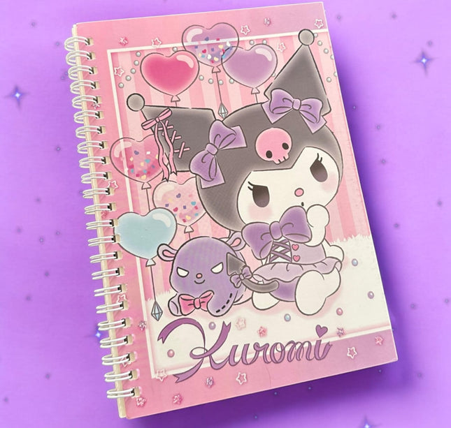 12 Libretas de esprial Sanrio rayada $14.9 c/u