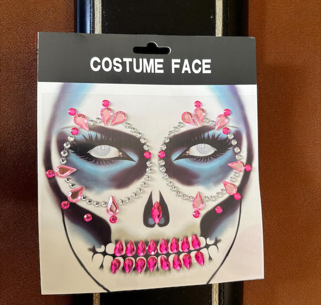 12 Sets  Rostro Pedreria Catrinas Halloween $16 c/u