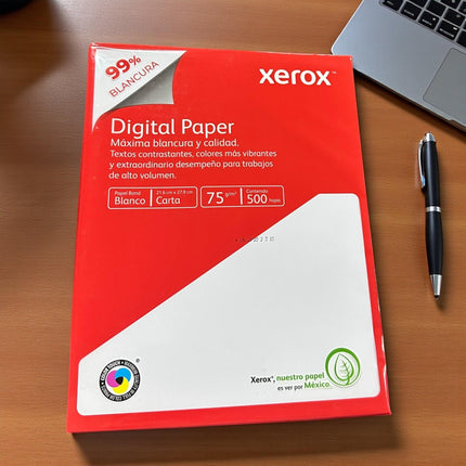 Paquete de 500 Hojas de Papel Tamaño Carta XEROX