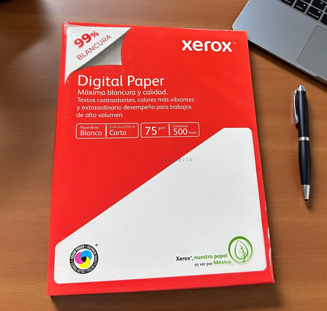 Paquete de 500 Hojas de Papel Tamaño Carta XEROX