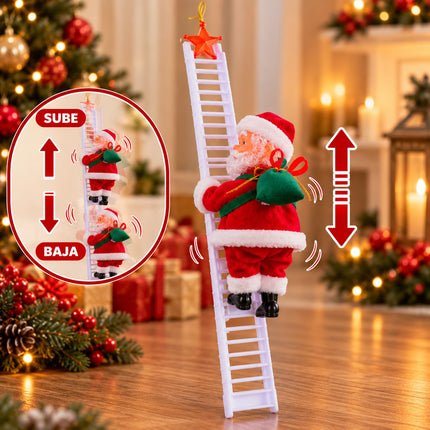 Exclusivo Tienda en linea 💥💎Santa con Sonido, Sube y Baja las escaleras