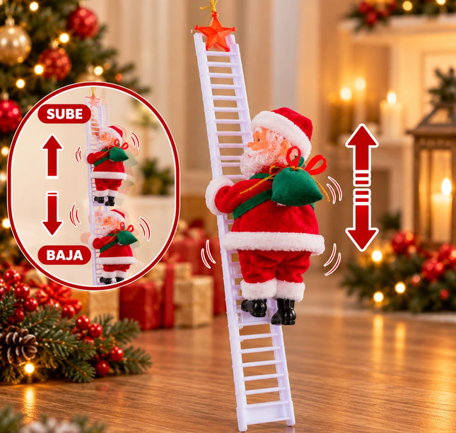 Exclusivo Tienda en linea 💥💎Santa con Sonido, Sube y Baja las escaleras