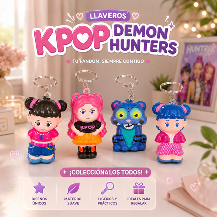 12 Squishies Guerreras K-Pop Llavero $8 c/u