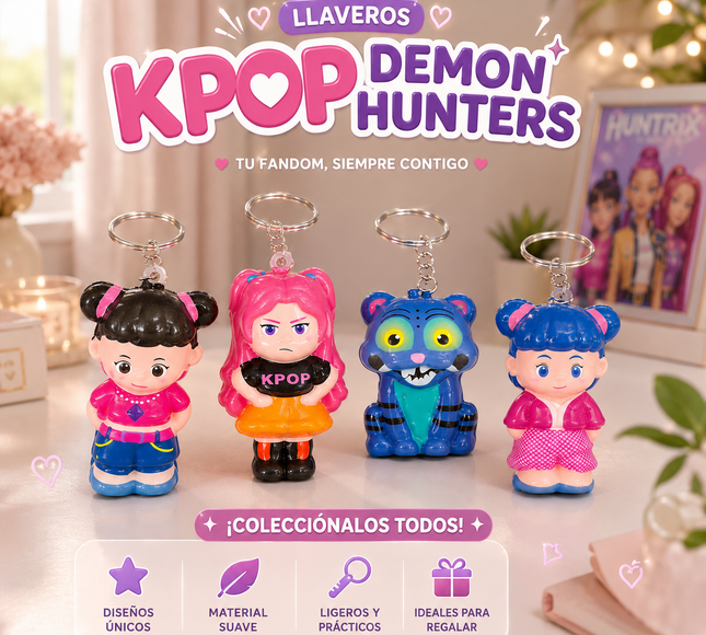 12 Squishies Guerreras K-Pop Llavero $8 c/u