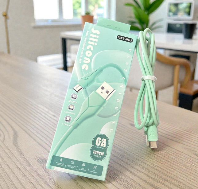 6 Cable USB C cargador  Diefrentes Colores $19 c/u