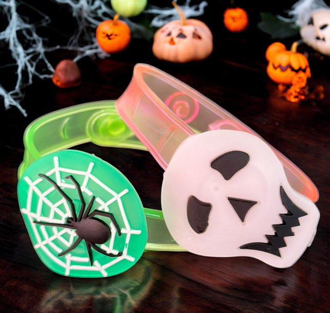 12 Pulseras Halloween con Luz $3.5 c/u