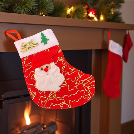 12 Botita Navideña Mediana con Santa $16.29 c/u