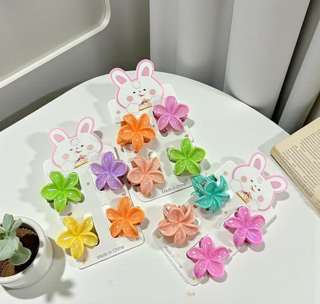 12 Sets 4 Pincitas Hawaianas Colores hermosos $6.5 c/u