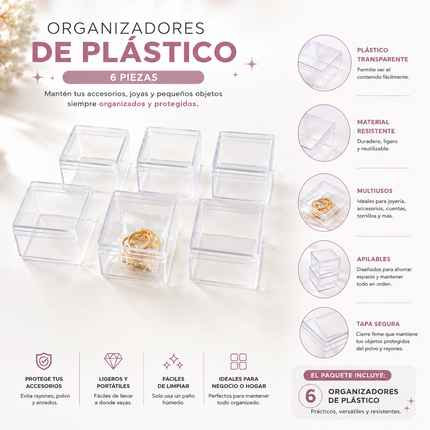 Exclusivo Tienda en linea 💥💎6 Organizadores de Plastico  $10 c/u