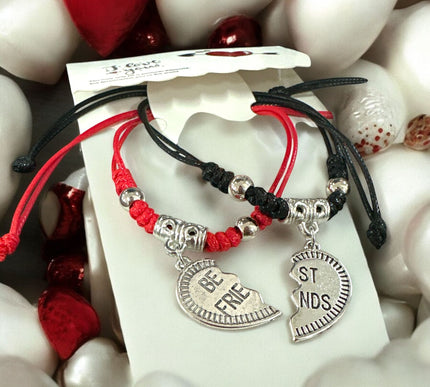 12 Sets Pulseras Dúo Corazón San Valentin $14.9 c/u