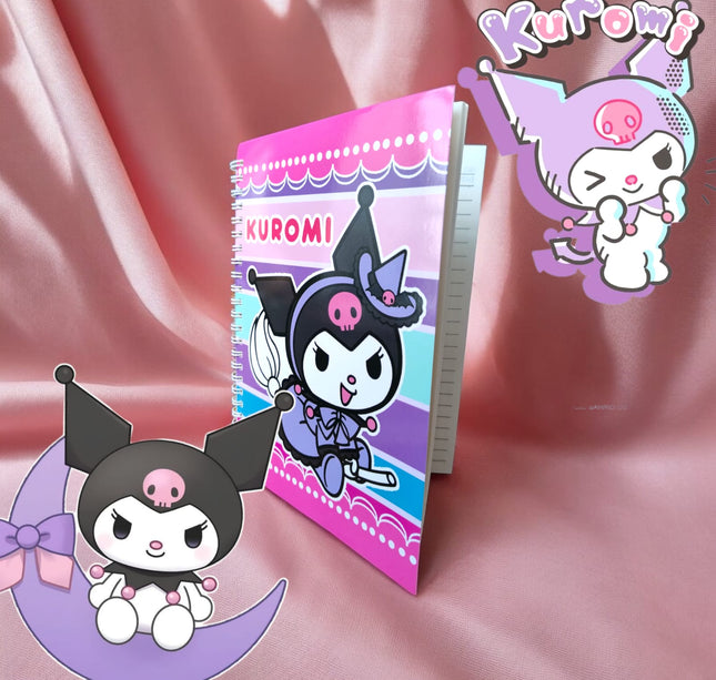 12 Libretas espiral Kuromi $15 c/u