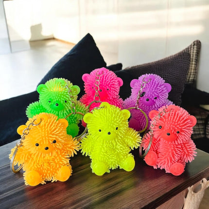 12 Llaveros Ositos Con Luz $12.9 c/u