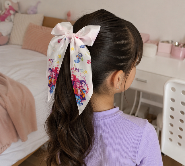 12 Moños Guerreras K-Pop Coquette Satinados Grandes $9.5 c/u