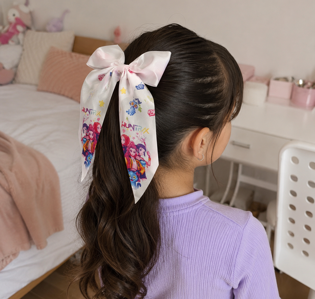 12 Moños Guerreras K-Pop Coquette Satinados Grandes $9.5 c/u