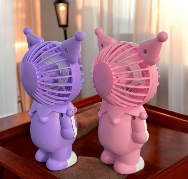 Ventilador Kuromi de Mano Tornasol