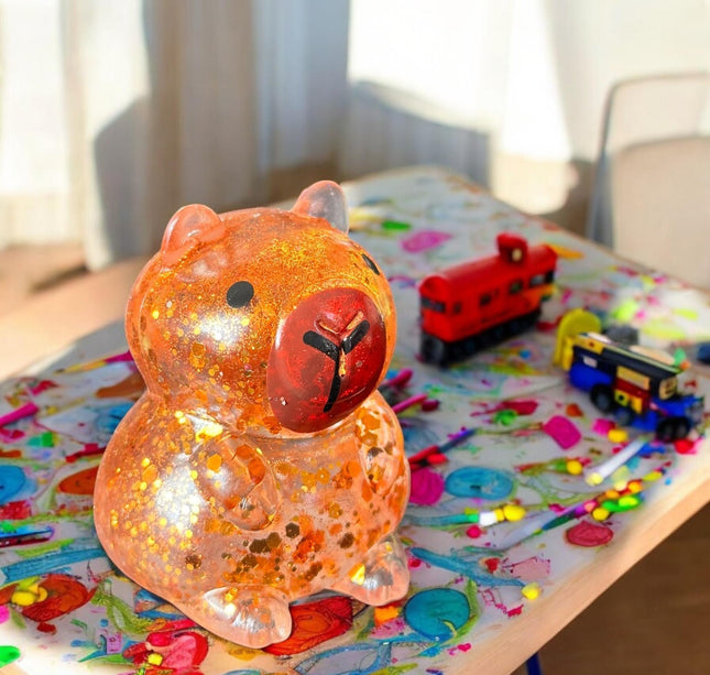 12 Squishies Capibaras Brillos $22.5 c/u