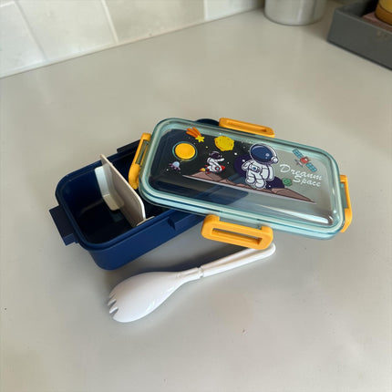 Lonchera Astronauta Con división Decorada