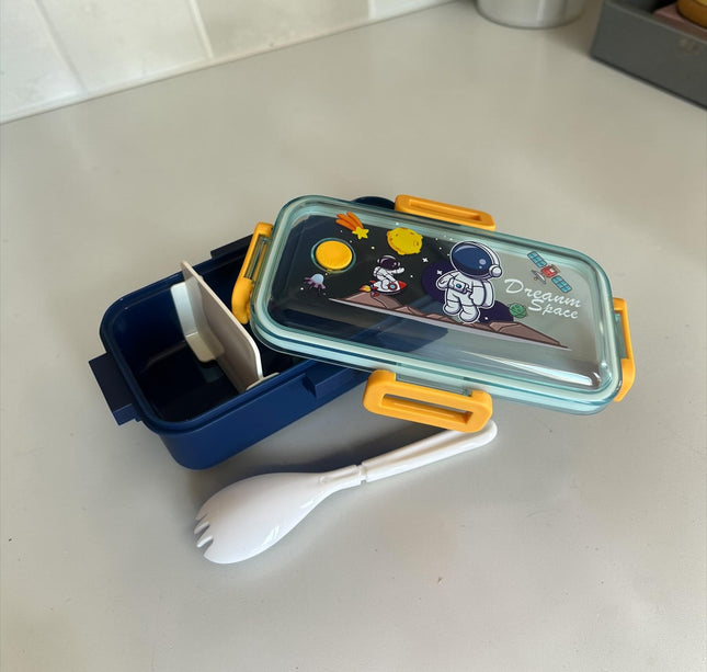Lonchera Astronauta Con división Decorada