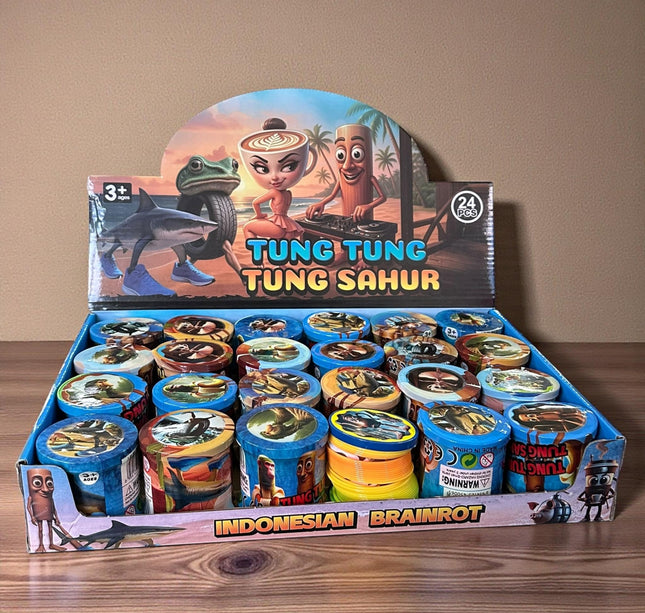 24 Gusanitos/Resortes con Figura llavero "Tralalero" $16 c/u