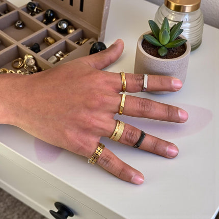 100 Anillos para Hombre Acero Inoxidable $3.5 c/u