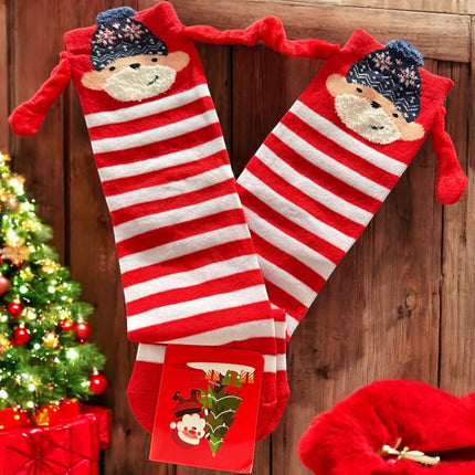 12 Calcetines de Animalitos Navideños con Manitas $27 c/u