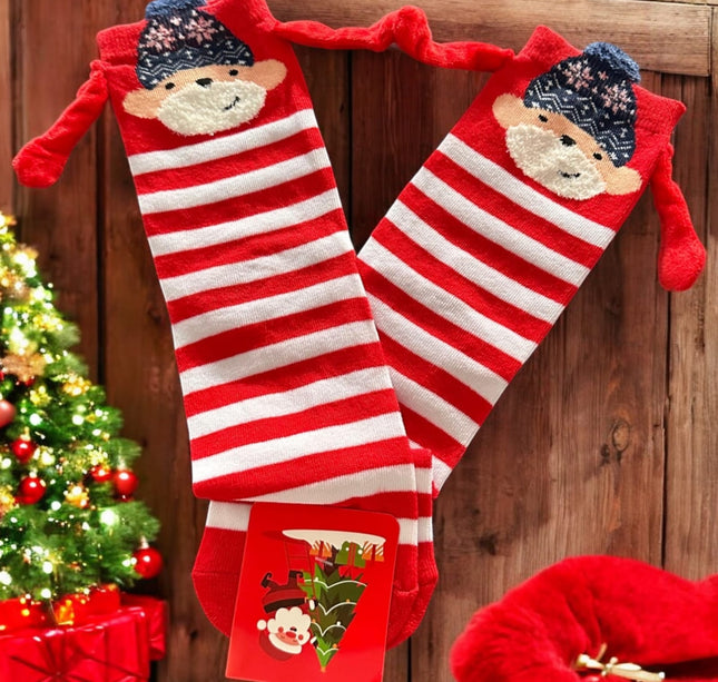 12 Calcetines de Animalitos Navideños con Manitas $27 c/u