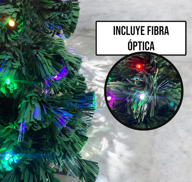 Arbol de Navidad con luces Fibra y estrela incluidad 60cm