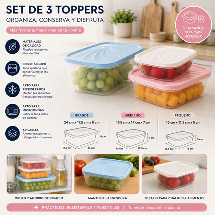Exclusivo Tienda en linea 💥💎Set de Toppers 3 Tamaños Diferentes