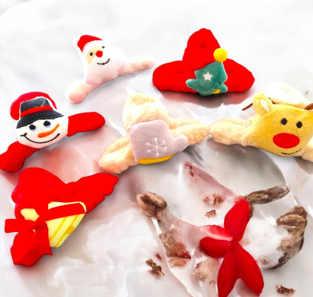 12 Pinzas Navideñas Peluche 3D $15. c/u