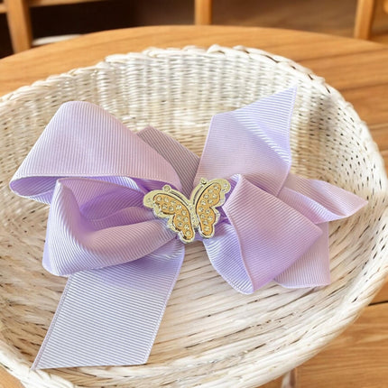 12 Moños Dobles Hermosos con Mariposa de Pedreria $5.9 c/u