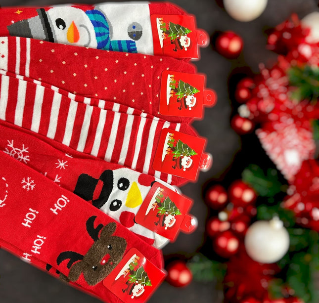 12 Calcetines de Animalitos Navideños con Manitas $27 c/u