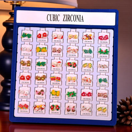 36 Aretes Navideños figura 3D $4.14 c/u