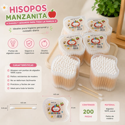 6 Estuches de Hisopos/Cotonetes  Perrito $15.9 c/u
