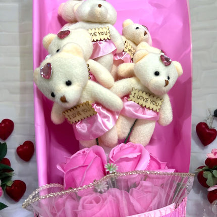 1 Ramo de Regalo Rosas y Osos de Peluche