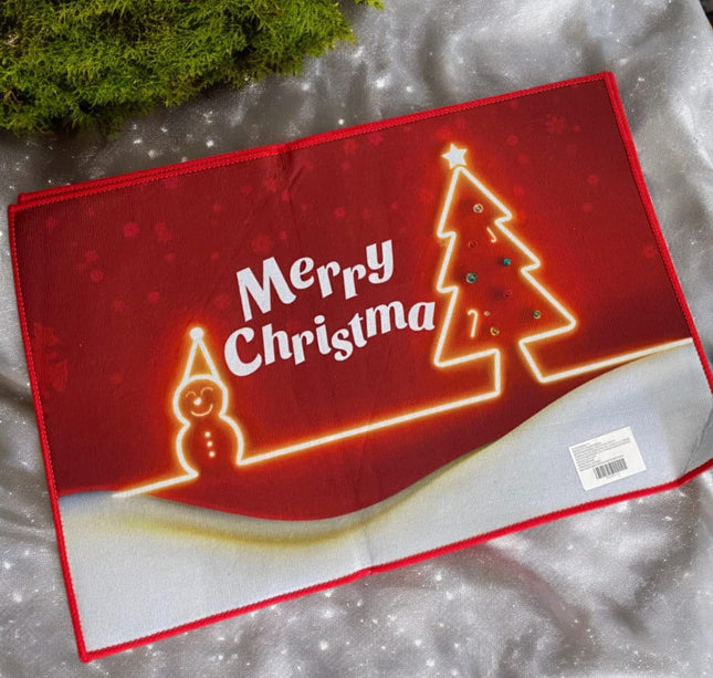 6 Tapetes Navideños con costuras $29 c/u