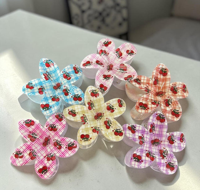 12 Pinzas Hawainas Cherry Lindas $8.5 c/u