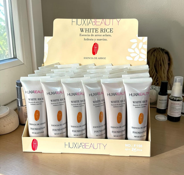 24 Maquillaje Liquido Arroz Huxia Beauty $11 c/u